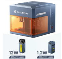 [EU Direct] SCULPFUN iCube Ultra Dual Desktop Laser Graveermachine 12W Diode Laser + 1.2W Infraroodlaser Volledig geslot