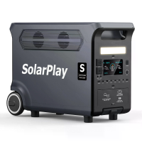 [EU Direct] SolarPlay Q3600 3600W draagbare stroomvoorziening 3840Wh LiFePO4 batterij UPS 17 uitgangen 1,5 uur snelladen