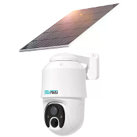 [EU Direct] Sovmiku CQ1A 3MP Zonne energie Beveiligingscamera 2K HD Buiten WiFi PTZ PIR Mens Huisdier Voertuigdetectie N