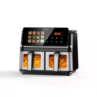 [EU Direct] SPRX Dual Basket Air Fryer 2000W 10L Large Capacity 12 Cooking Presets 360° Airflow Air Fryer Oven with LED