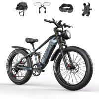 [EU DIRECT] Tifgalop ES28 Elektrische Fiets 48V 22AH 1000W Motor Aanbevolen Topsnelheid 25KM/H 26 Inch Vetbanden 90 Mile