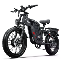 [EU DIRECT] Tifgalop F7 Elektrische fiets 52V 24Ah 1000W*2 Dualmotor Aanbevolen topsnelheid 25KM/H 20 inch all terrain b