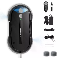 [EU Direct] TOSIMA X1 BK Ramenwasserige Reinigingsrobot met 85 ml watertank, AI Pathplanning, dubbele spuit, droog en na