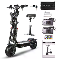 [EU DIRECT] TOURSOR X14 Elektrische Scooter 60V 50Ah Accu 4000W*2 Dubbele Motoren 12.5 Inch Bandjes 70 120KM Actieradius