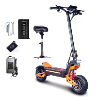 [EU DIRECT] TOURSOR X5 60 Elektrische Scooter met Zitting 60V 38AH Batterij 60V 3000W*2 Dubbele Motor Aanbevolen Topsnel