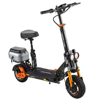 [EU Direct] TWOFISH V5 MAX Elektrische Scooter met Zitting en Achterbak 48V 18Ah Batterij 800W Motor Aanbevolen Topsnelh