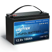 [EU direct] UBETTER 12V 100Ah LiFePO4 accu Lithium accu pakket Back upvoeding 1280Wh Oplaadbaar met BMS Meer dan 4000 ke