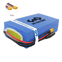 [EU Direct] UNITPACKPOWER D034 48V 40AH 1920W Fietsaccu XT60 Connector met 60A BMS Beschermbord 4A Lader voor Fietsen