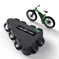 [EU Direct] UNITPACKPOWER U004 1 48V 28.8AH Ebike Driehoeksaccu 128 km Max LG4800mAh accu met 45A BMS beschermingsbord 4