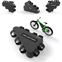 [EU Direct] UNITPACKPOWER U004 1 72V 19.2AH 60A Ebike Batterij 79 km Max 4800mAh Lithium Li ion 18650 Batterij met 60A B