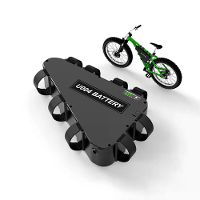 [EU Direct] UNITPACKPOWER U004 36V 20AH 720W Ebike Driehoek Batterij 2500mAh Batterij Grote Bullet Connector met 25A BMS