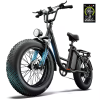 [EU DIRECT] URLIFE E20 PRO Elektrische fiets 48V 15.6Ah 1500W Motor Aanbevolen topsnelheid 25KM/H 20x4.0 Inch banden 100