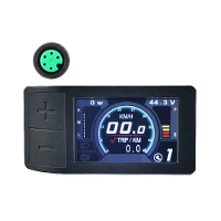 [EU Direct] Varstrom 500C Display 2.2 Inch Mini LCD Scherm voor UART Protocol 5 PIN Vrouwelijk Rond 24V/36V/48V BAFANG M