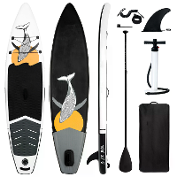 [EU Direct] WaveRite 320x78 x15cm Opblaasbare Stand Up Paddleboard 330lb Capaciteit 12 15 PSI met Pomp Paddle Leash Rugz