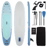 [EU Direct] WaveRite 335x83x15cm Opblaasbaar Stand Up Paddleboard 400lb Capaciteit 12 15 PSI Verwijderbaar Middenvin voo