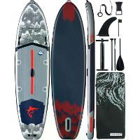 [EU Direct] WaveRite 335X86X15CM Ultra Brede Opblaasbare Paddleboard&420lb Capaciteit voor Alle Vaardigheden Stand Up Pa
