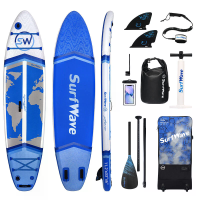 [EU Direct] WaveRite Opblaasbaar Stand Up Paddle Board 340*84*15 cm 380 lbs Capaciteit 12 15 PSI Breed Stabiele iSUP Ant