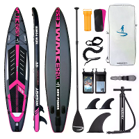 [EU Direct] WKERSIY 380*81*15CM Opblaasbaar Stand Up Paddle Board Laadcapaciteit tot 160kg Ultra licht SUPBoard Voor Sol