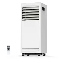 [EU Direct] Xmund 4 in 1 draagbare airconditioner, 9000 BTU koeling/verwarming/fanontvochtiging met uitlaatslang, afstan