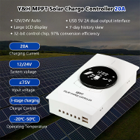 [EU Direct] Y&H 20A 40A 12V 24V Auto Zonne  laadregelaar Echt MPPT Zonne  laadregulator voor Sealed GEL Flood LiFePO4