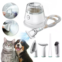 [EU Direct] YISORA P20S Hond Kat Huisdier Haartrimmer Hondenknipper met Huisdier Haarstofzuiger Max 10KPa Zuigkracht 1.2