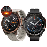 [EU Direct] Zeblaze Stratos 4 Pro 1.43 Inch AMOED GPS Downloadable Maps Twee kleurige LED Zaklamp 60 dagen Batterijduur