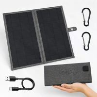 [EU Direct] ZGZXSEXHZ 20W draagbare zonnepaneeloplader 35,5 x 38 cm vouwbaar duale poort 23,5% hoge efficiëntie Outdoor