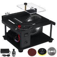 EU stekker 200W Mini Tafelzaag 3000RPM 0 90° Hoek Verstelbare Hoogte Verstelbaar voor Hout Plastic Acrylsnijden