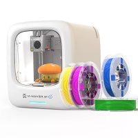 [EU/US Direct] AOSEED X MAKER JOY AI Kids V4.0 3D printer met 4 PLA filamenten 300 mm/s printsnelheid 120×120×120 mm bou