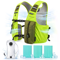 [EU/USA Direct] TENGOO Koelingshydratie Vest met 2L water bladder en 3 ijskompressen, lichtgewicht hardloop waterrugzak,