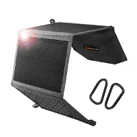 [EU/USA rechtstreeks] Foursun 12V 21W Draagbaar Zonnepaneel met USB Type C Snellader Opvouwbaar voor Wandelen Kamperen M