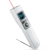 EU VS Direct ERICKHILL ROOKPRO 2in1 Infraroodthermometerpistool met Vleesprobe Snelle Nauwkeurige Metingen Niet contacts