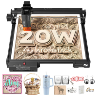 [EU/VS/UK/MX Direct] AtomStack Upgradeerde A20 PRO V2 20W Laser Gravureur 24000mm/min Ultrasnelle 120W Hoogvermogen Lase