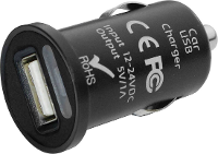 Eufab Mini USB Ladeadapter 12+24V Mini USB laadadapter Stroombelasting (max.): 1 A Geschikt voor Universeel 12 V naar 5 V, 24 V naar 5 V