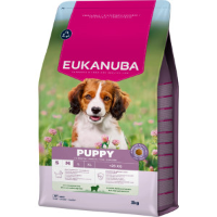 Eukanuba Puppy Small Medium met lam en rijst hondenvoer 2 x 12 kg