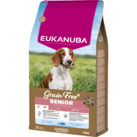 Eukanuba Senior Small & Medium met zeevis graanvrij hondenvoer 2 x 12 kg