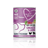 Euro Premium Adult kip en lam paté natvoer hond 1 tray (6 x 400 g)