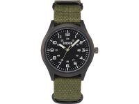 Eurochron Quartz Horloge EQAU 2701 (Ã x h) 43 mm x 11 mm Antraciet Materiaal (behuizing): RVS Materiaal (armband): Linnen