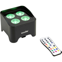 Eurolite 41700611 AKKU Mini UP 4 QCL MK2 DMX LED lichteffect Aantal LEDs: 4 4 W