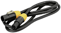 Eurolite IP T Con XLR Verbindingskabel [1x XLR stekker   1x XLR bus] 3 m Zwart/oranje