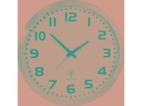 EUROTIME 56863 Wandklok Zendergestuurd 50 cm