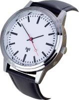 EUROTIME Analoog Horloge stationsklok design Metaal