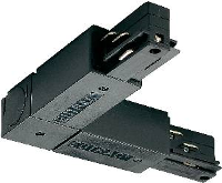 Eutrac Overlangsverbinding 145674 230V railsysteemcomponenten Hoekverbinder Zilver