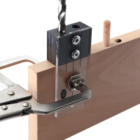 Deuvel Jig Acryl Gehard Staal Zakgatmal 1/2 3/8 1/4 Inch Vertikale Boorgeleider Hole Locator Voor Houtbewerking Gereedsc