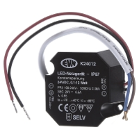 EVN K24012 LED transformator Constante spanning 12 W 0 mA 24 V/DC Overbelastingsbescherming 1 stuk(s)