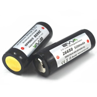 Evva Icr26650 3.7V 5200mah Gold Plating Protected Li Ion Battery