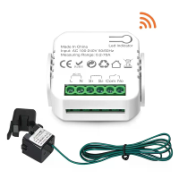 Ewelink Slimme WiFi Energie Meter Bidirectioneel 1 Weghendel Schakelaar 0.2 70A Real Time Vermogen Monitoring met App Mo