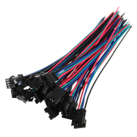 Excellway® 10 Sets Jst 15cm Sm 4pin 22awg Wire Male And Female Connectors Wire Pitch 2.54Mm
