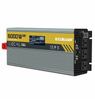 Excellway 1000/2000/3000/4000/6000W (Piek) Auto Power Inverter 220V 60Hz DC 12V/24V Converter met LCD Display Dubbele AC