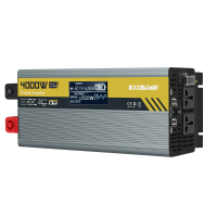Excellway 1000W/2000W/3000W/4000W/6000W(Piek) Auto Power Inverter 220V 50HZ DC 12V/24V Omvormer w/LCD Display Dubbele AC